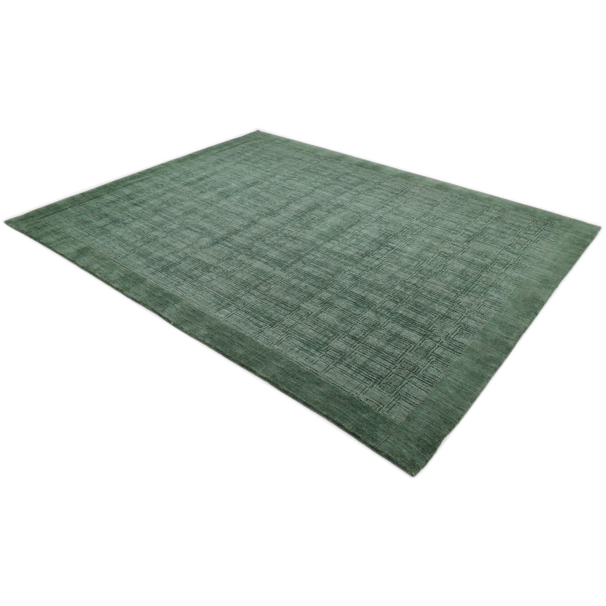 Solo Rugs - Sterling Hand Knotted Solid Area Rug -
