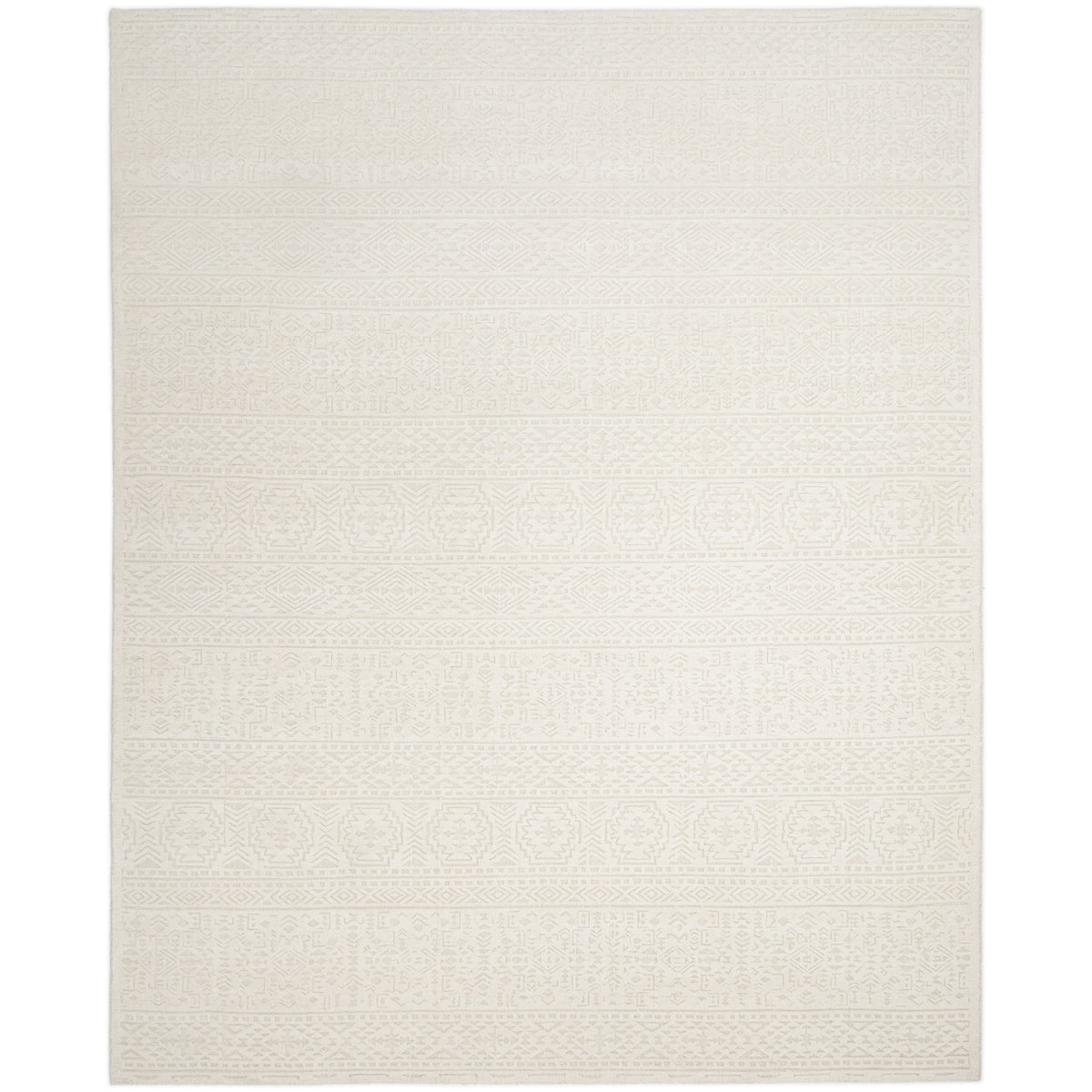 Solo Rugs - Fallkirk Hand Loomed Area Rug - 3X5 Ivory Modern - Contemporary