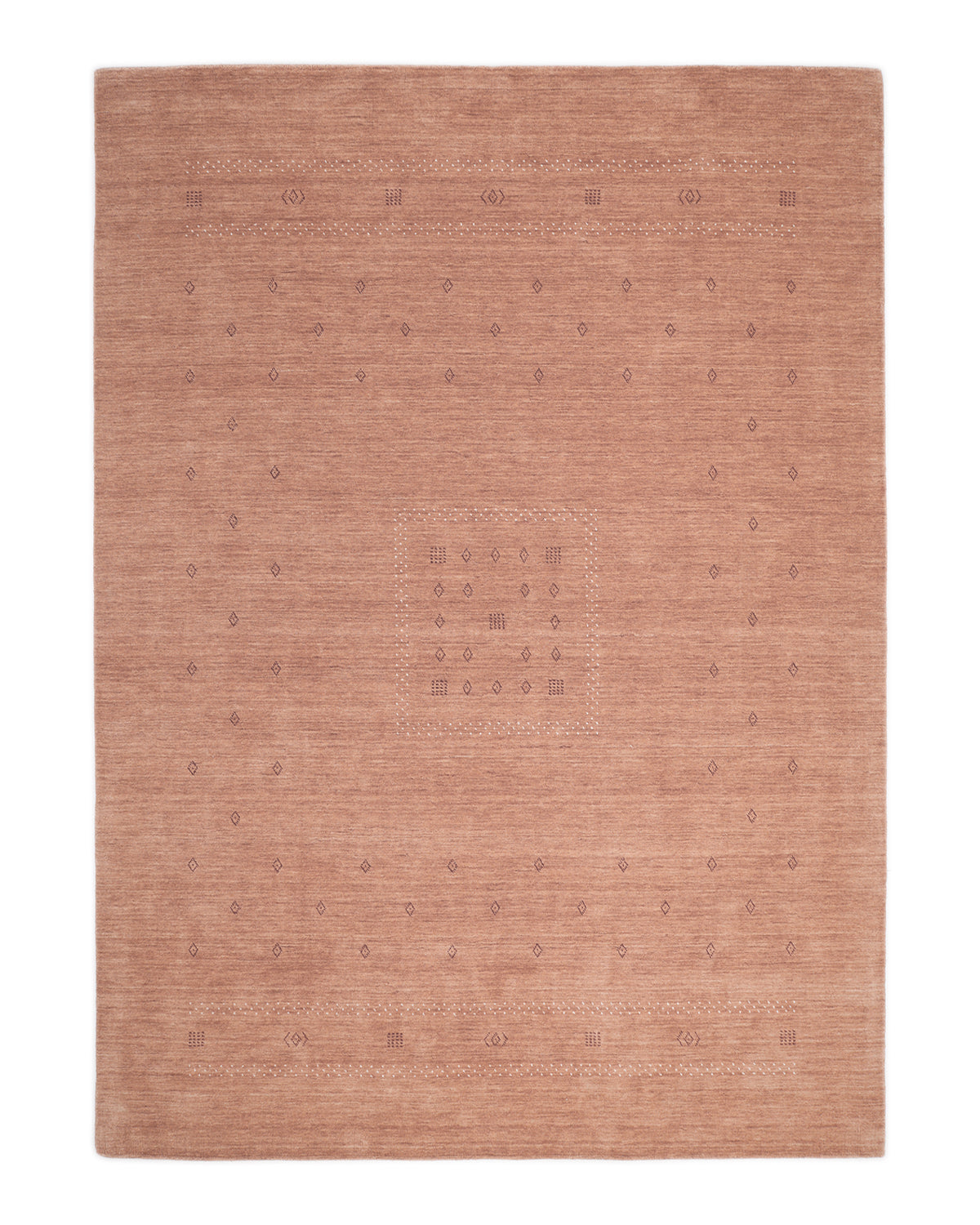 Solo Rugs - Simi Hand Loomed Bohemian Gabbeh Area Rug - 3X5 Peach Boho