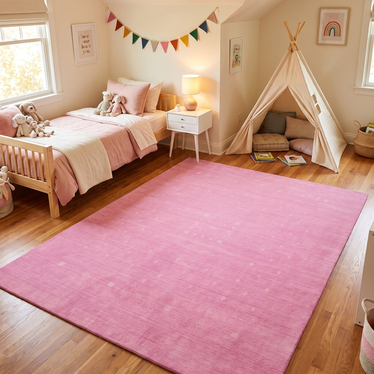 Solo Rugs - Simi Kids Hand Loomed Tribal Area Rug -