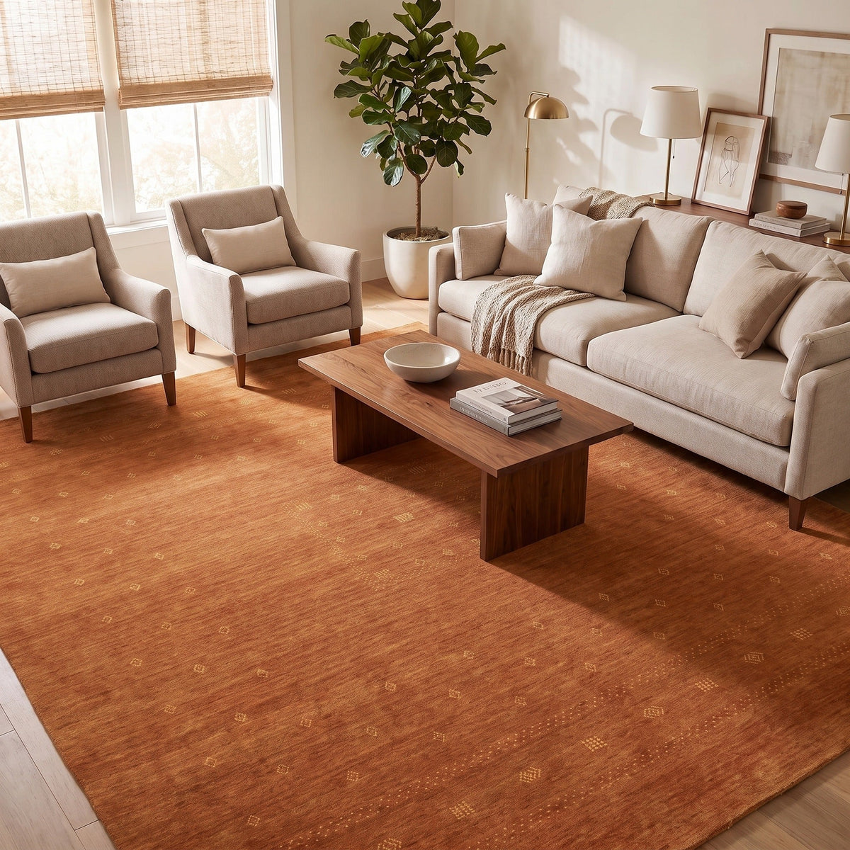 Solo Rugs - Simi Hand Loomed Bohemian Gabbeh Area Rug -