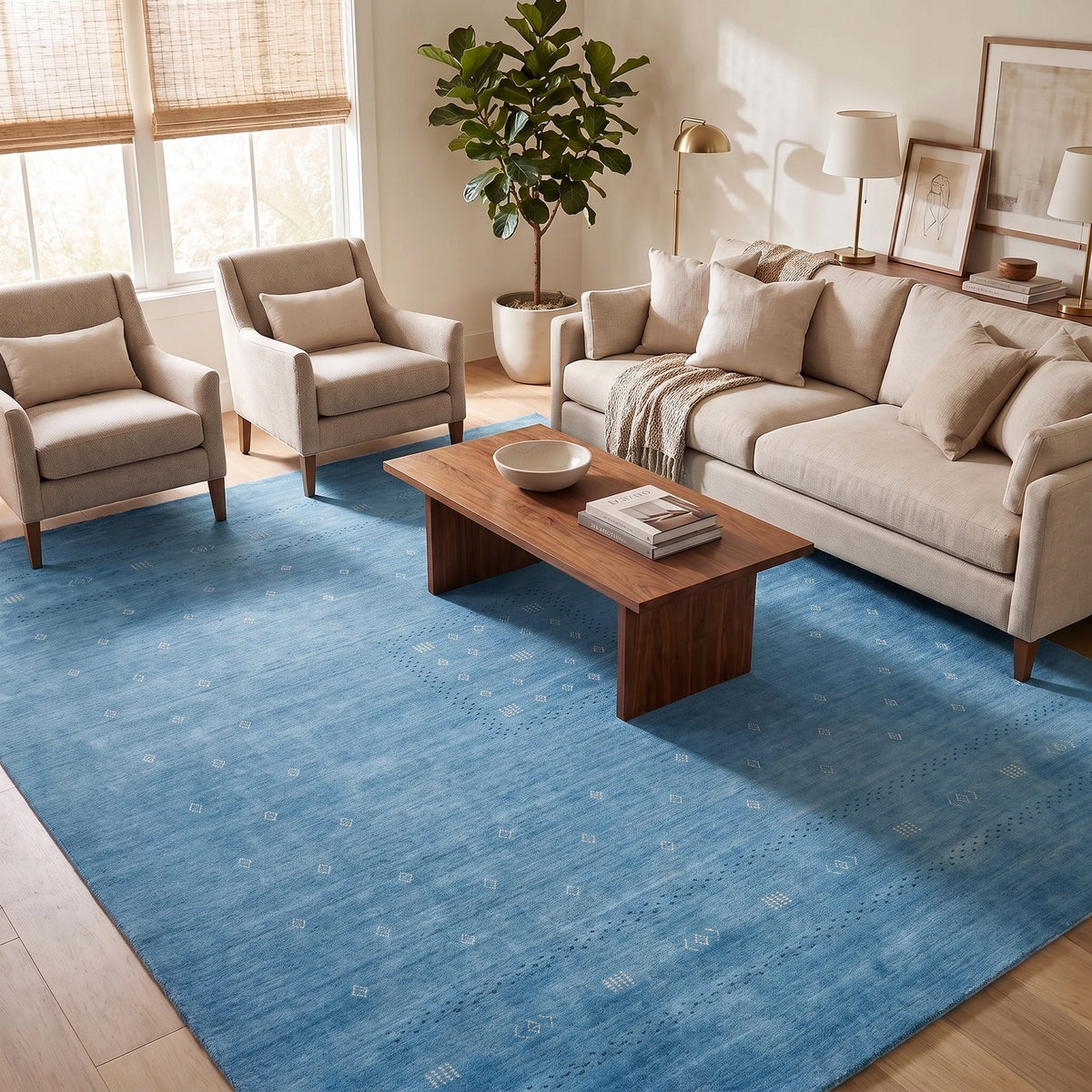 Solo Rugs - Simi Hand Loomed Bohemian Gabbeh Area Rug -