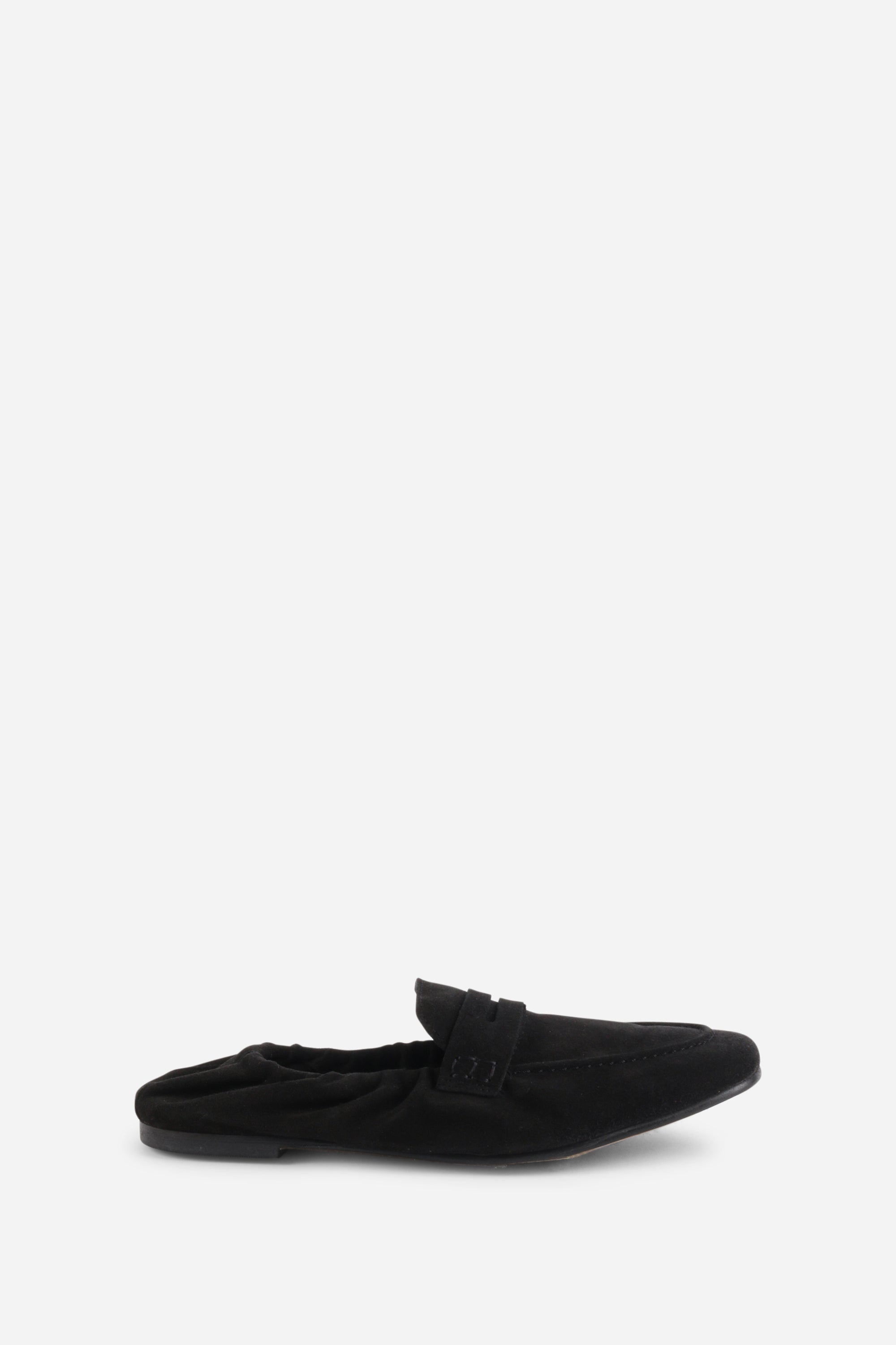 Intentionally Blank - Sail Ruched Suede Loafer -