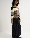 Callahan Knitwear - Selma Cardigan - Heather Grey Multi -