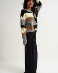Callahan Knitwear - Selma Cardigan - Heather Grey Multi -