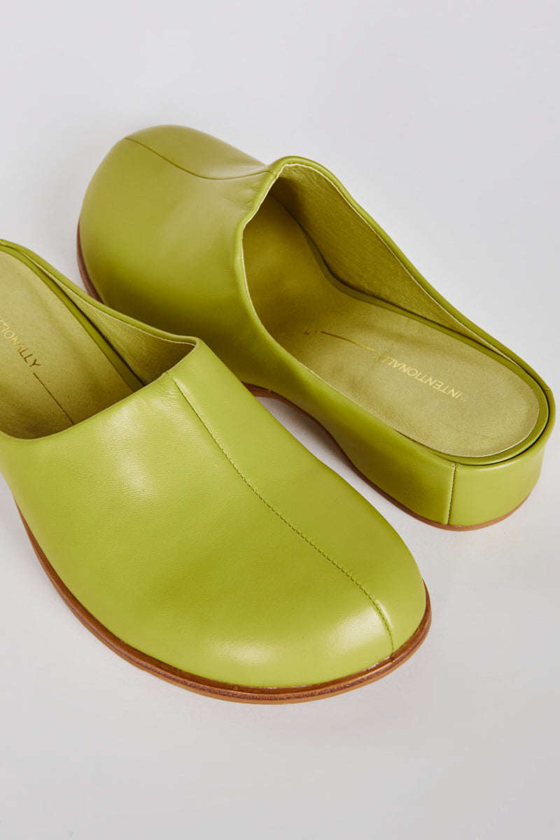 Shift Leather Bubble Clog