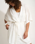 Be Idle - The Short Robe - White -