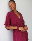 The Short Robe - Plum