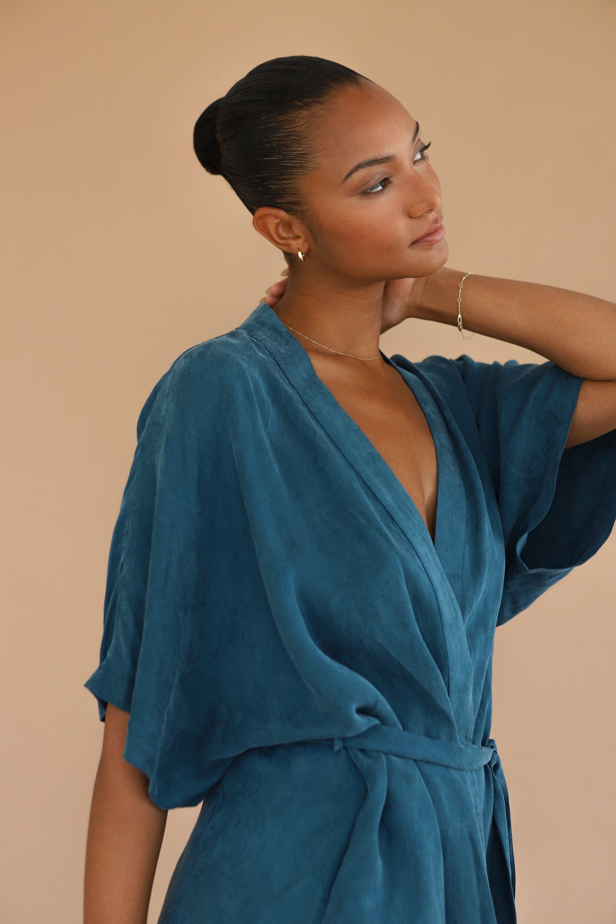 The Short Robe - Teal