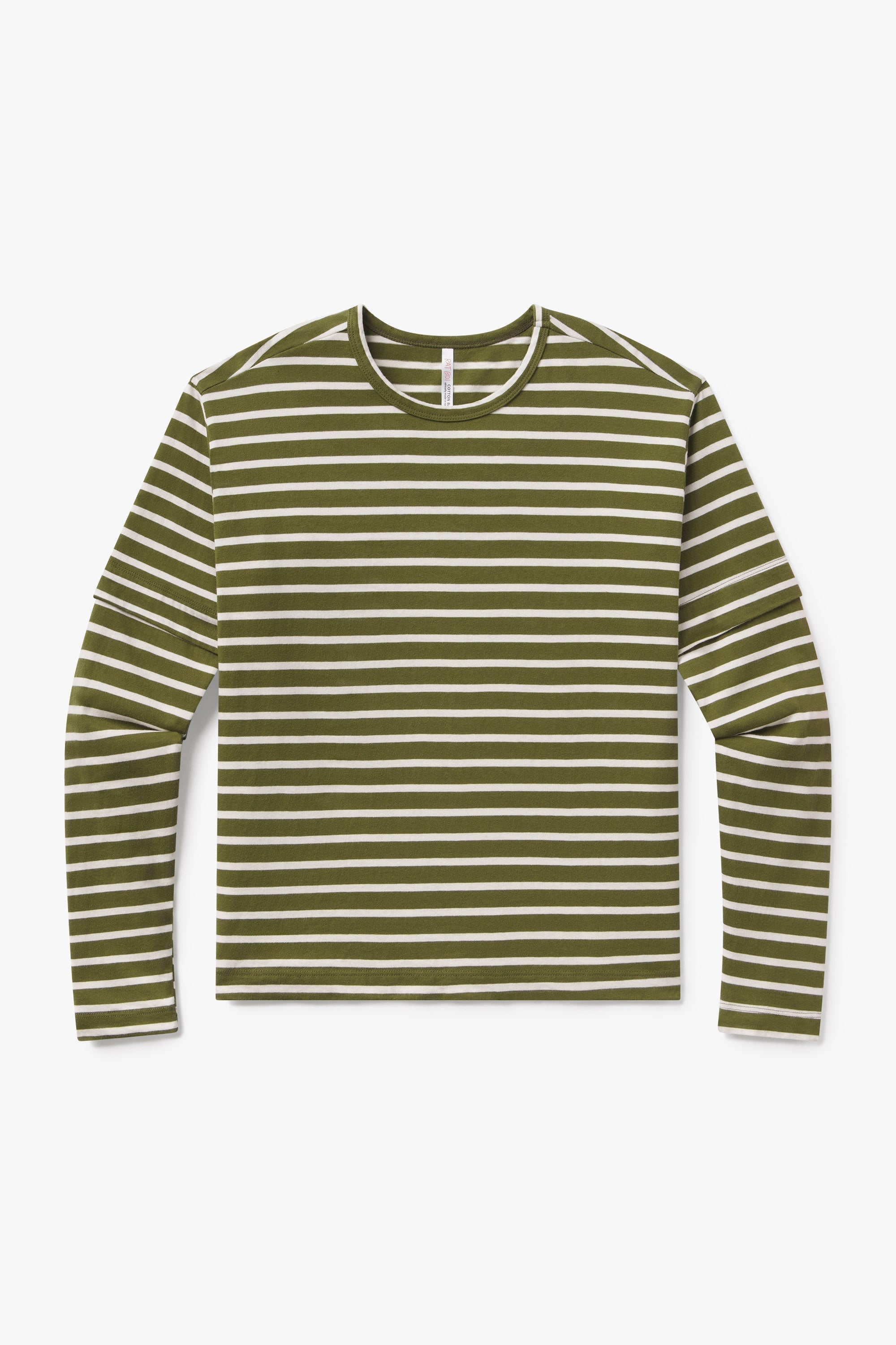 Rat Boi - Skate Long Sleeve - Olive Stripe -