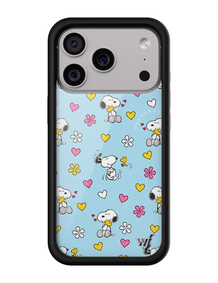 Wildflower iPhone case 17 Pro Madhappy x Peanuts Collab Blue Cute