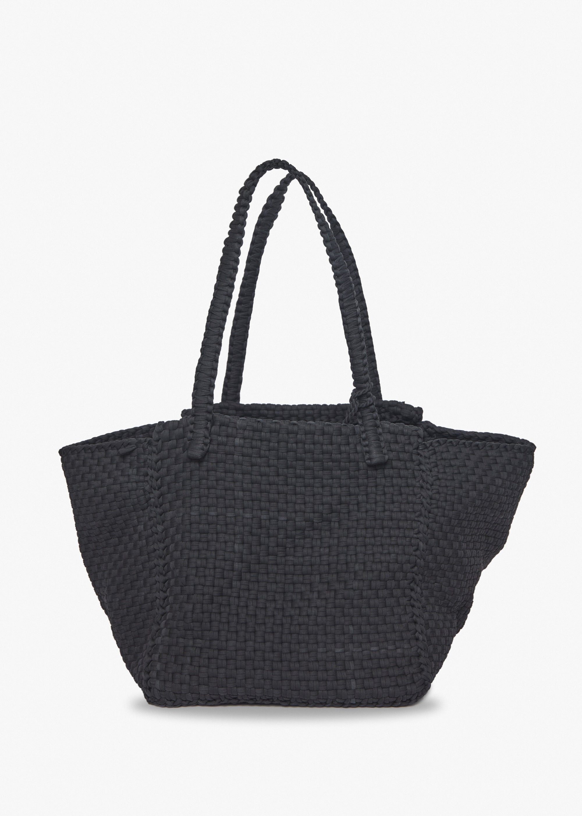 Kayu - Soona Upcycled Woven Cotton Tote Bag - Black