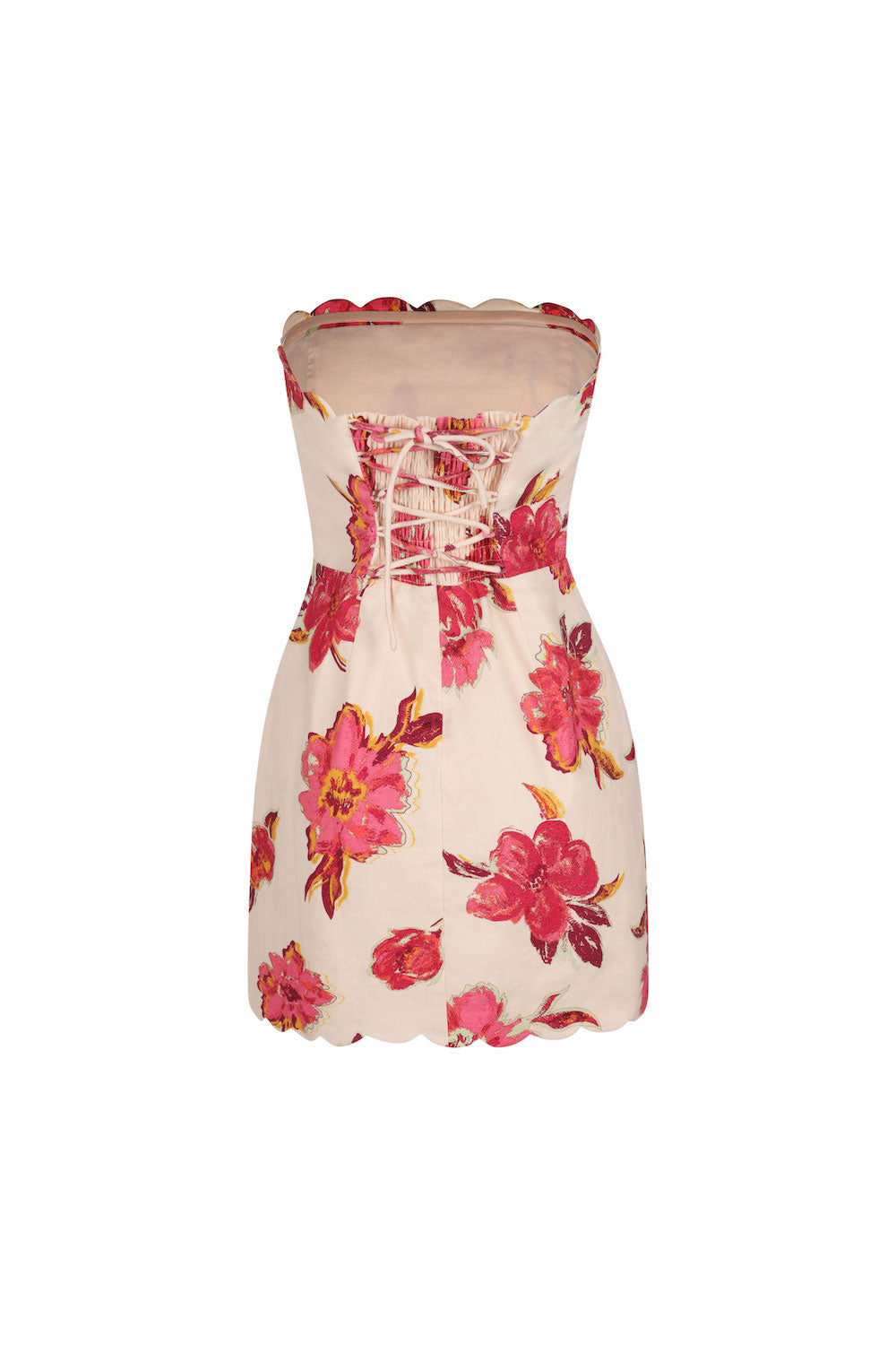 Bellevue - Abbey Mini Dress - Pink Hibiscus -