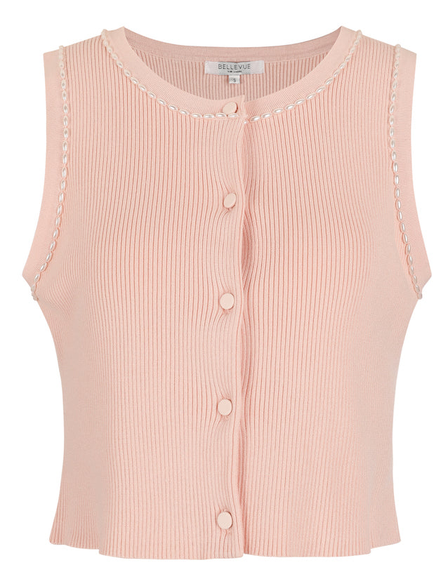 Bellevue - Bobbi Vest - Rose Pink -