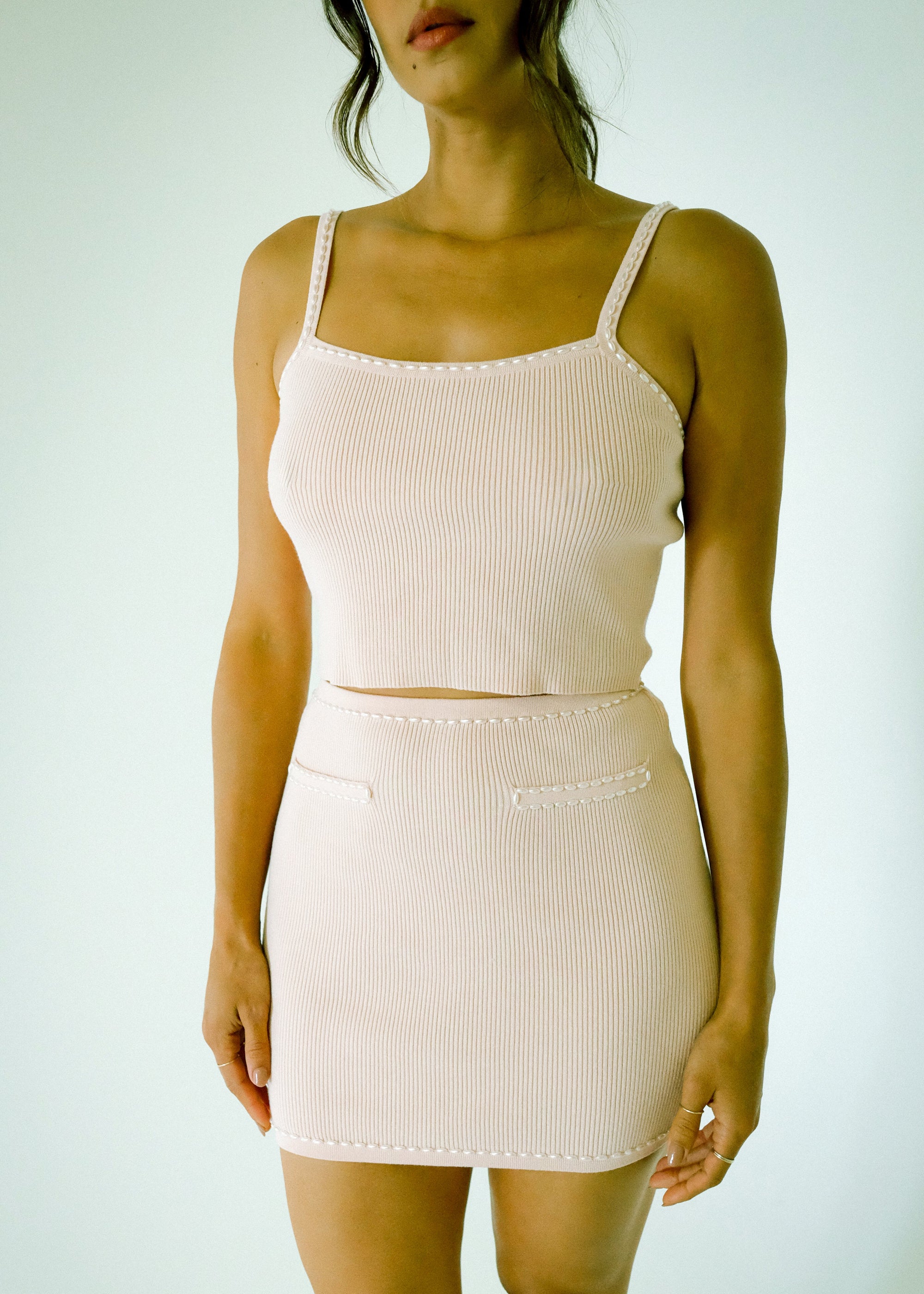Bellevue - Daria Mini Skirt - Rose Pink -