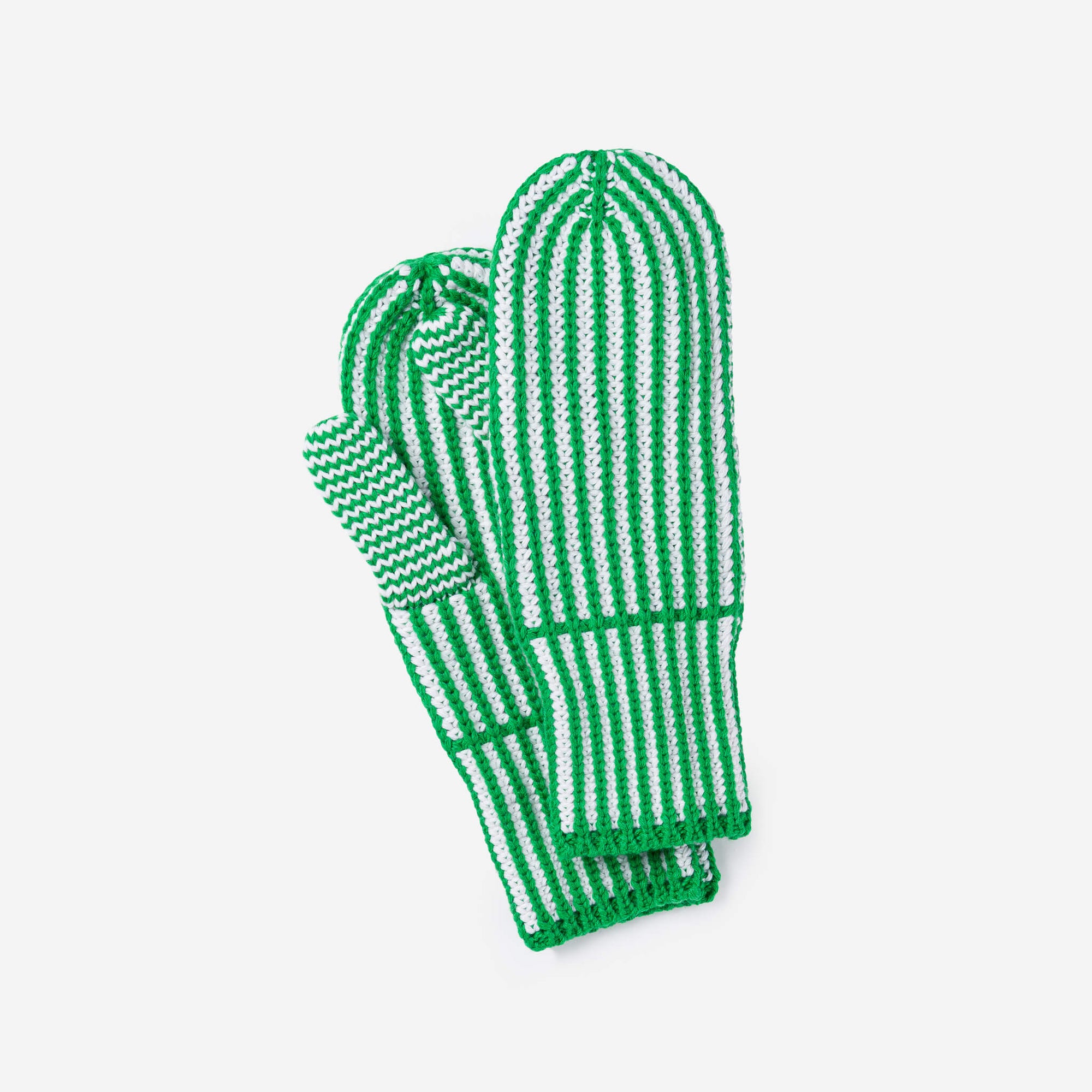 Verloop - Stripe Knit Mittens -