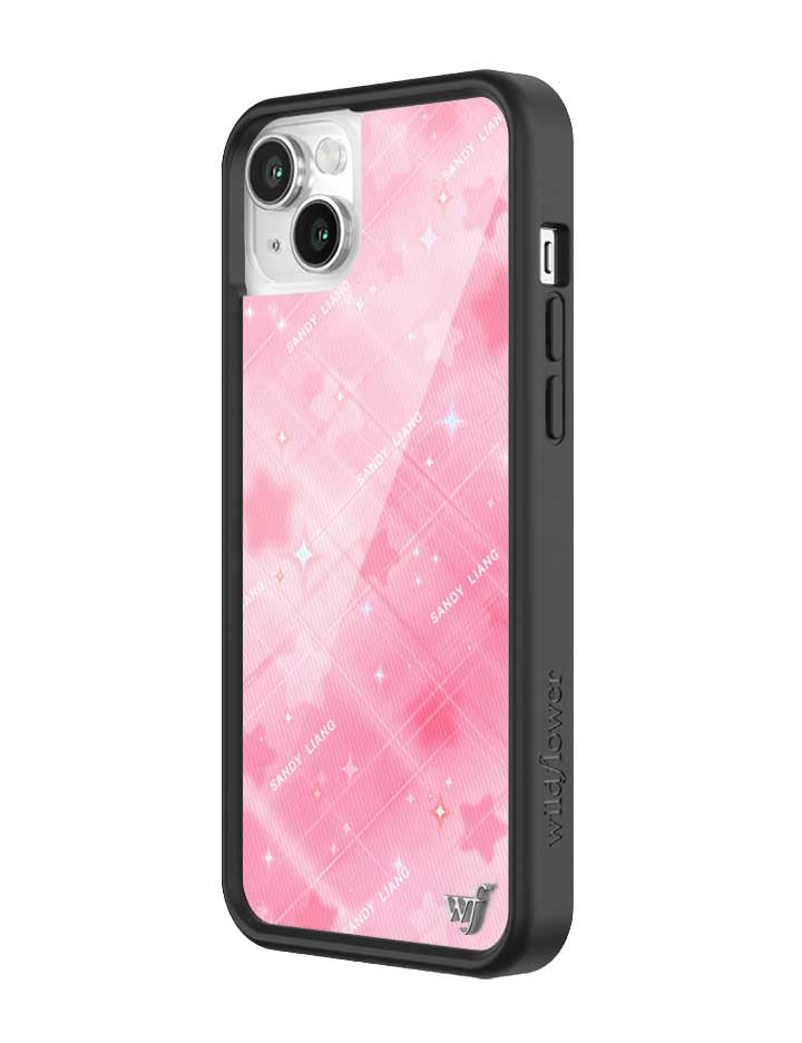 Wildflower iPhone case 13 Sandy Liang Starry Plaid Pink Collab Cute