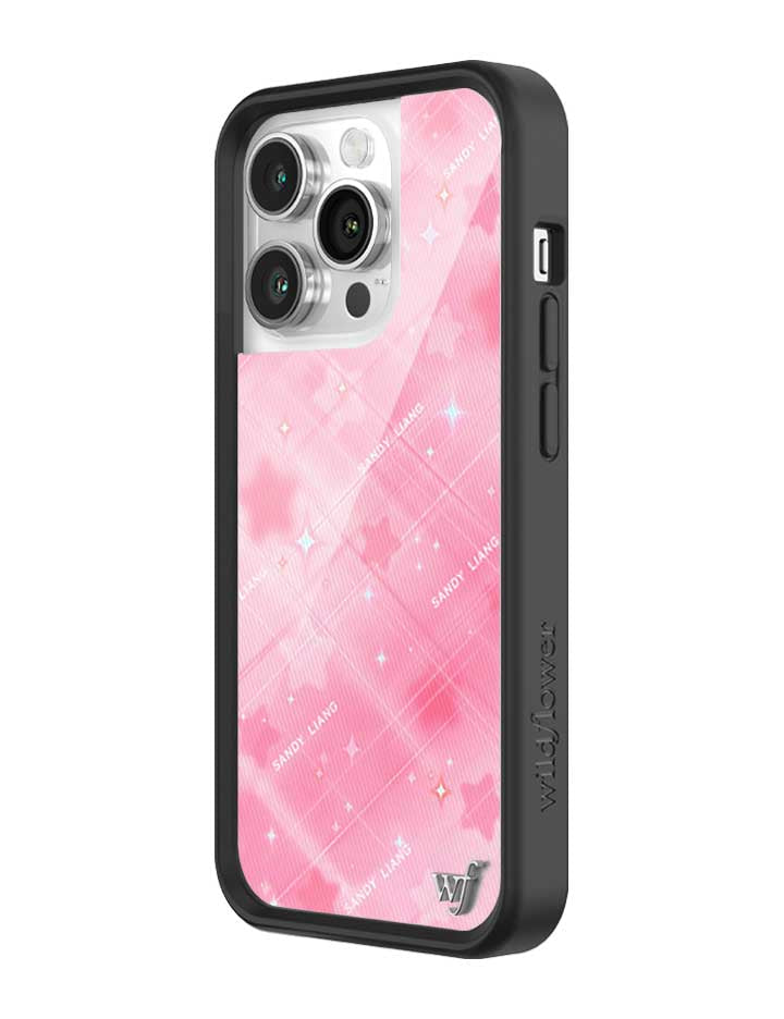 Wildflower iPhone case 14 Pro Sandy Liang Starry Plaid Pink Collab Cute