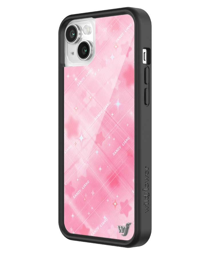 Wildflower iPhone case 14 Plus Sandy Liang Starry Plaid Pink Collab Cute