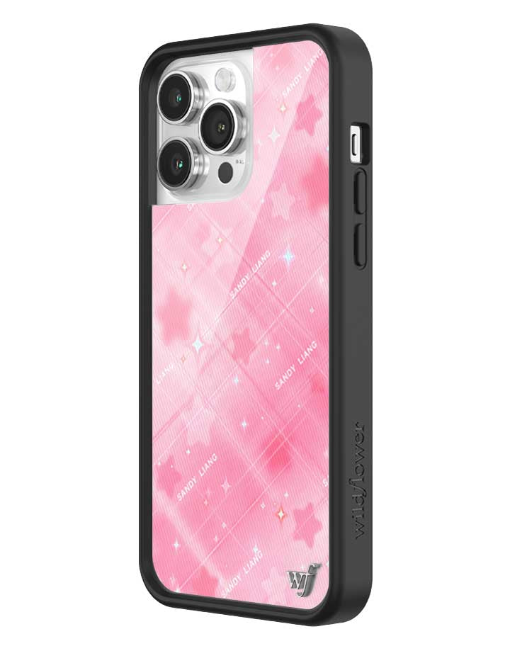 Wildflower iPhone case 14 Pro Max Sandy Liang Starry Plaid Pink Collab Cute