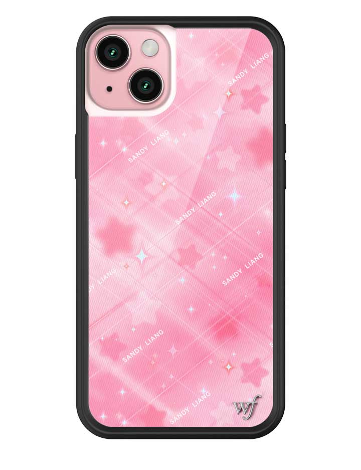 Wildflower iPhone case 15 Plus Sandy Liang Starry Plaid Pink Collab Cute