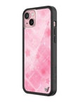 Wildflower iPhone case 15 Plus Sandy Liang Starry Plaid Pink Collab Cute