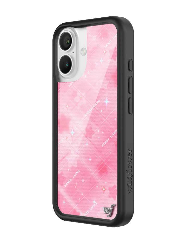 Wildflower iPhone case 16 Sandy Liang Starry Plaid Pink Collab Cute