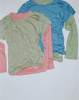 Rat Boi - 3/4 Sleeve Top - Lychee -