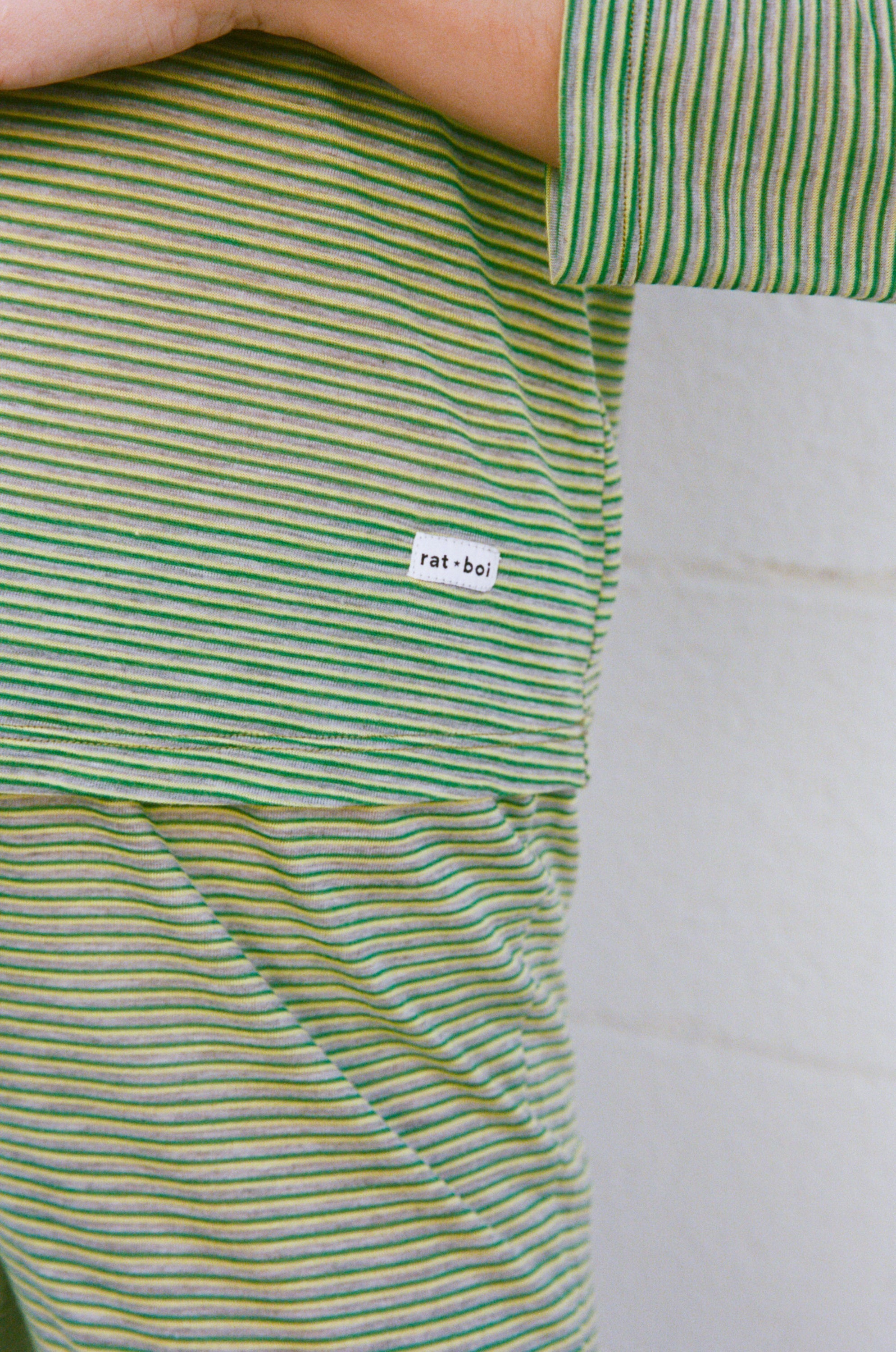 Rat Boi - 3/4 Sleeve Top - Kiwi -