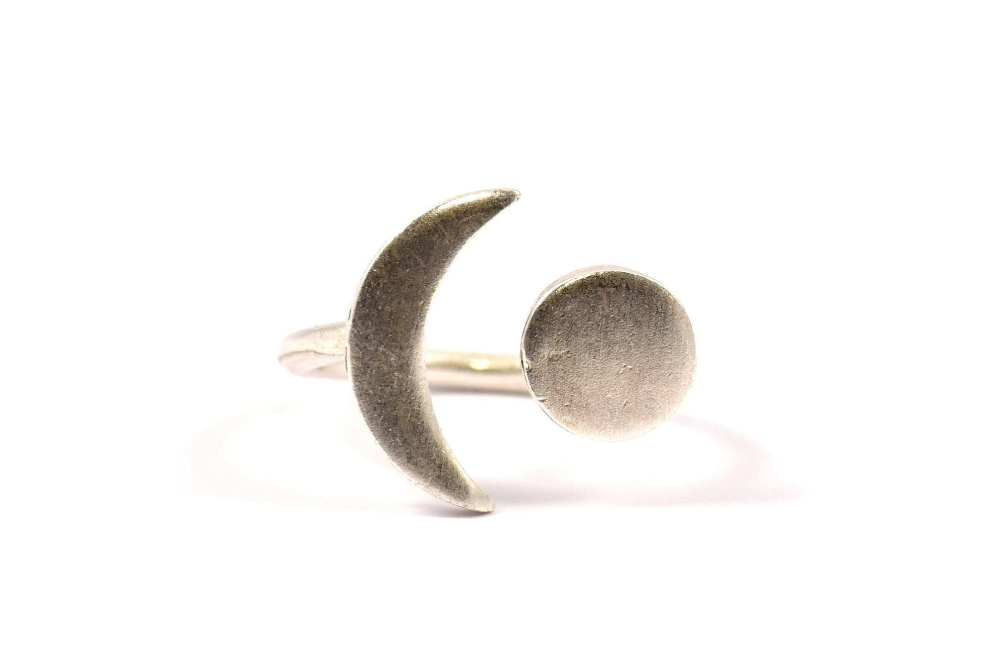 Peter + June - Sun and Moon Ring - Silver -