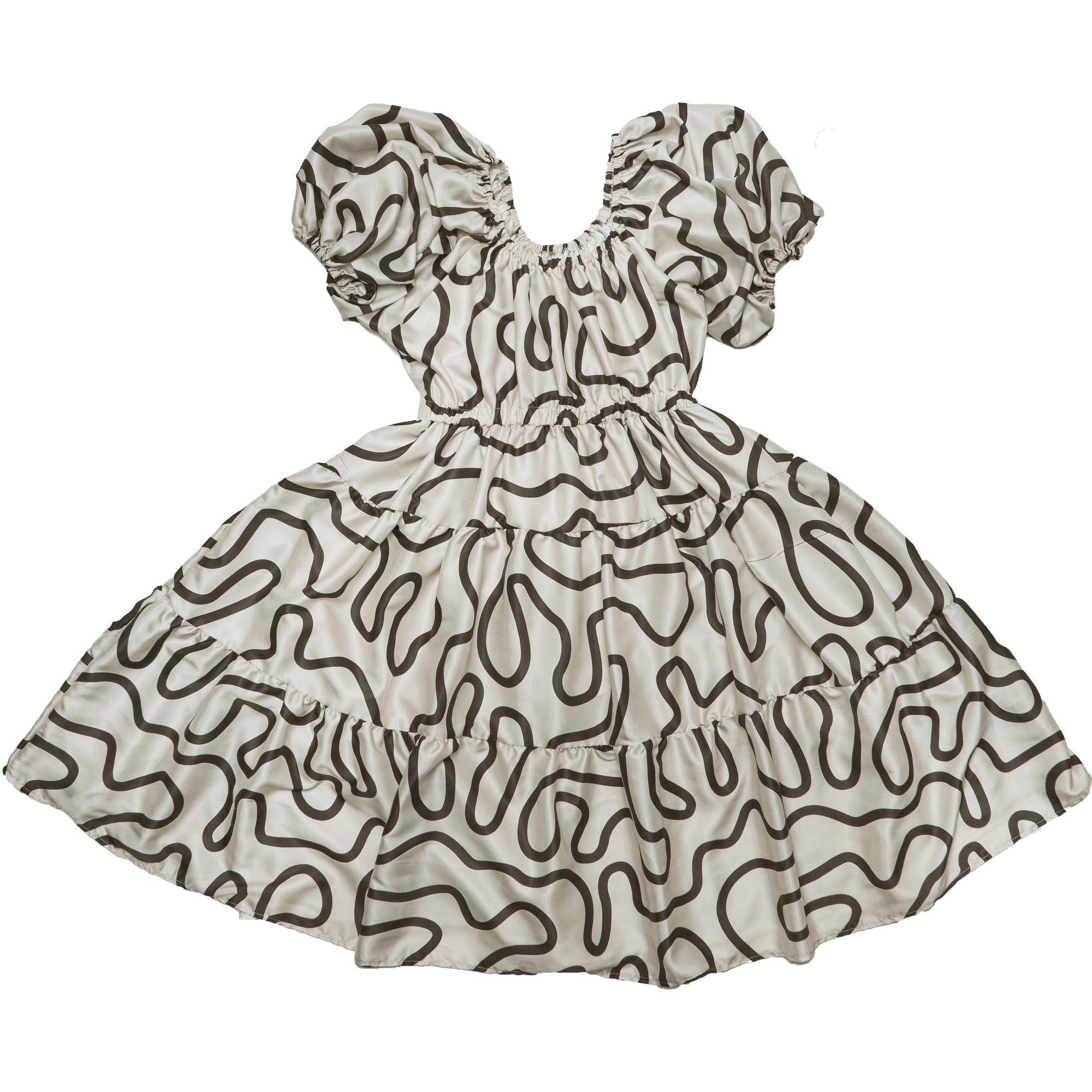 Boyko - Suzy Dress - Black/Ivory Squiggle -