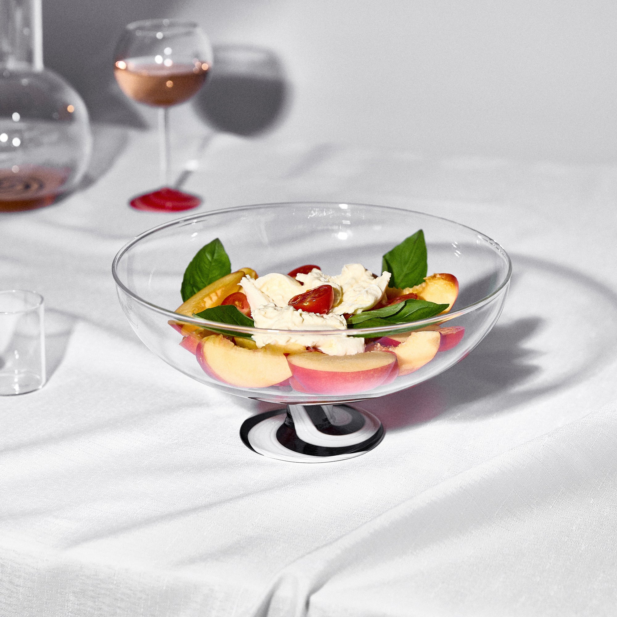 Fazeek - Swirl Salad Bowl - Black/White -