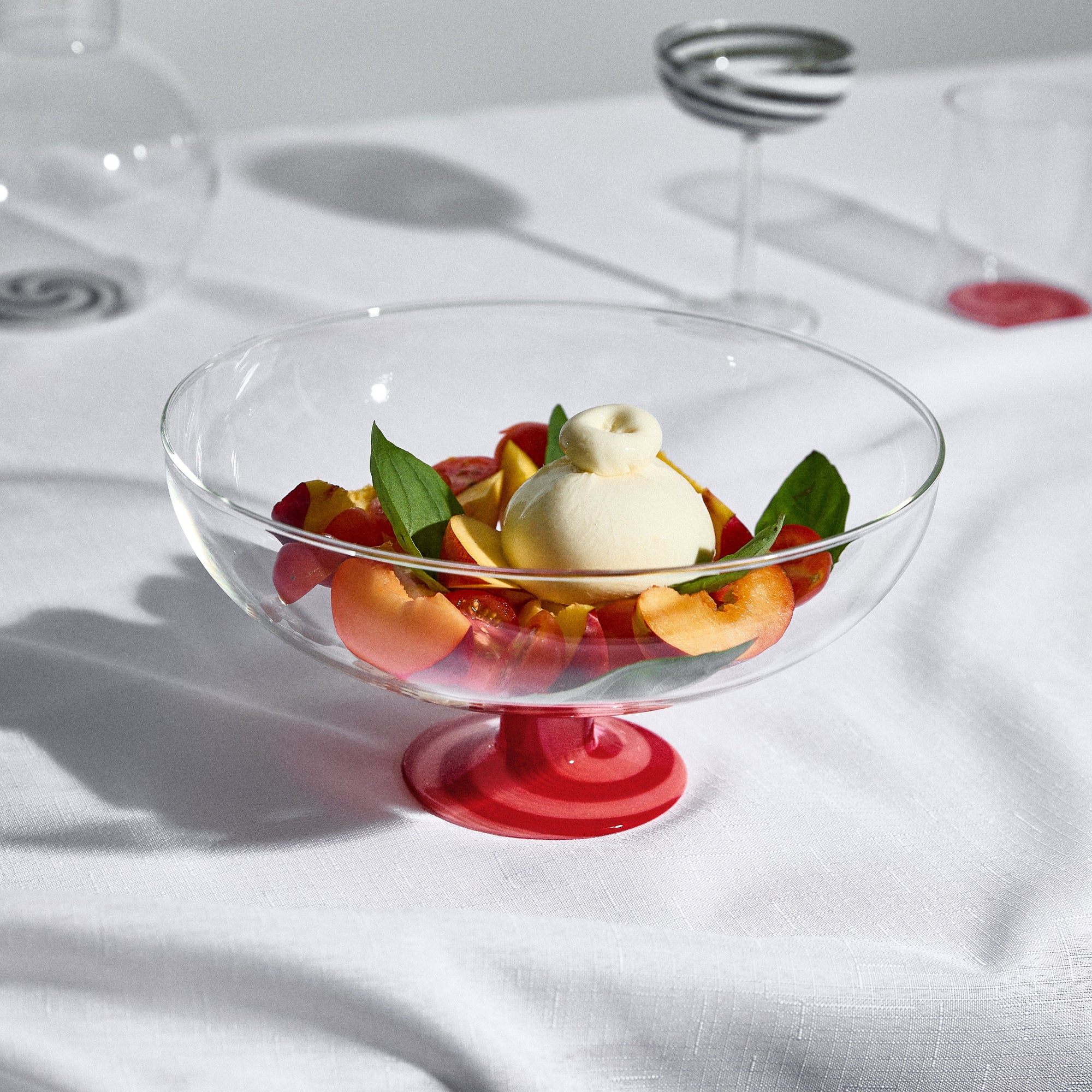 Fazeek - Swirl Salad Bowl - Red/Pink -