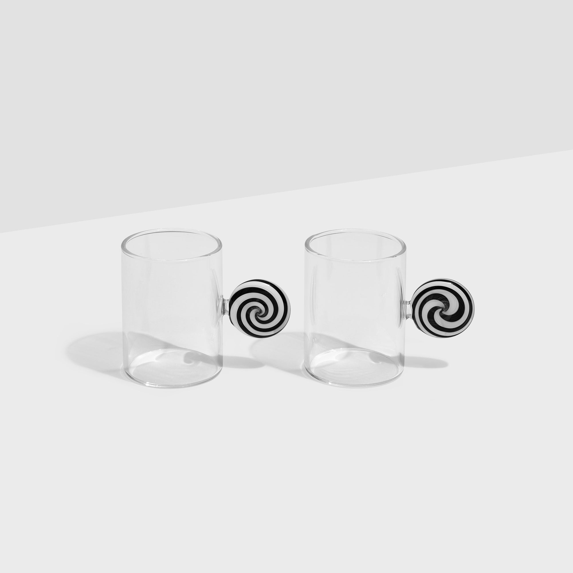 Fazeek - Swirl Espresso Cups - Black/White, Set of 2 -