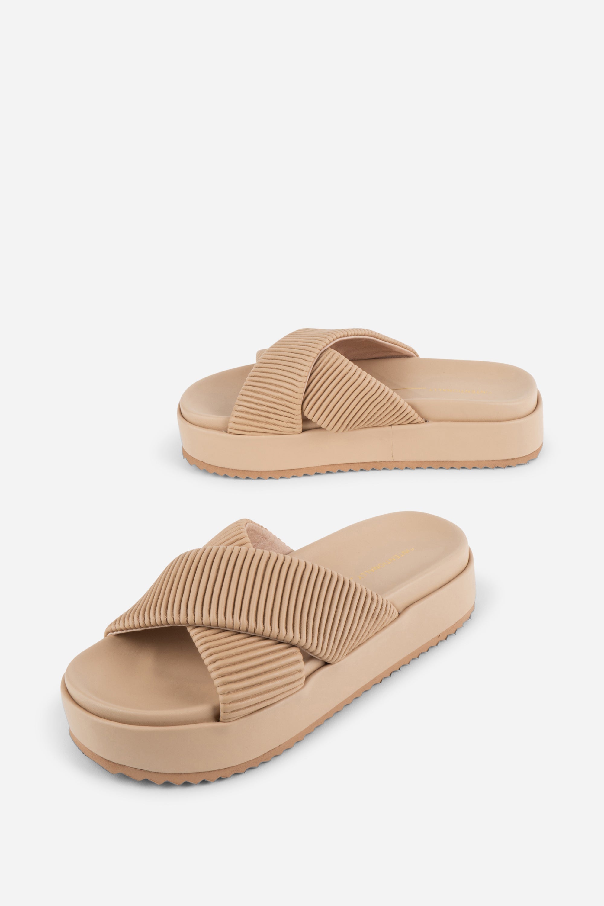 Intentionally Blank - Sylvie Flatform Sandal - CLAY LEATHER