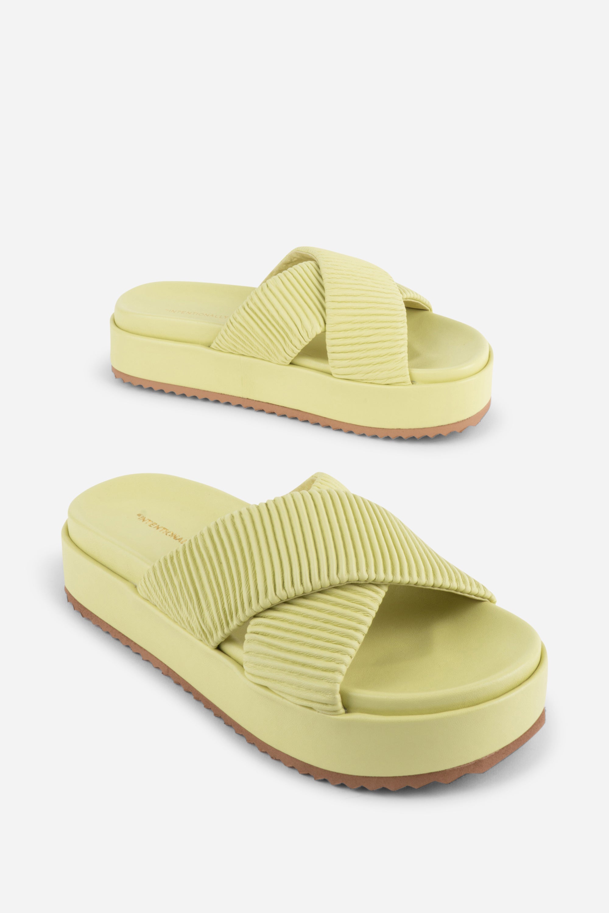 Intentionally Blank - Sylvie Flatform Sandal - MELON LEATHER