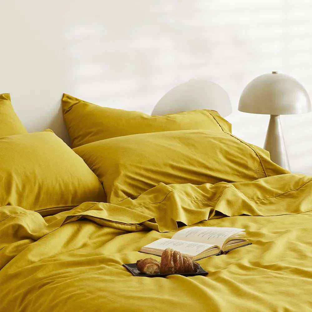 ettitude - Linen+ Bamboo Pillowcase Set - Honey