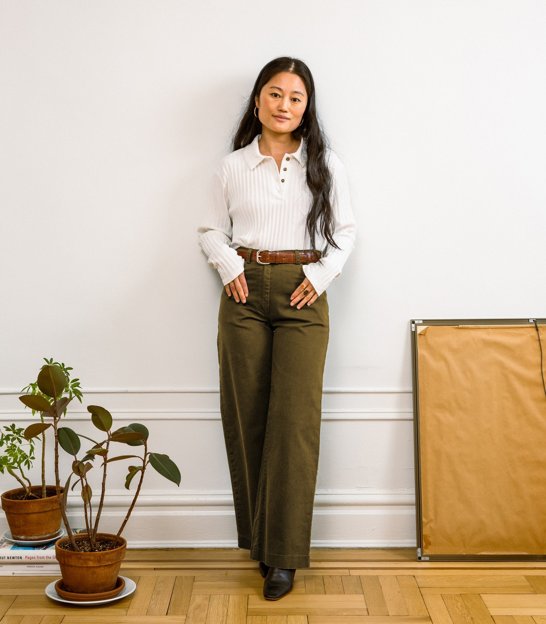 Toni Pants in Moss Green | LOUP