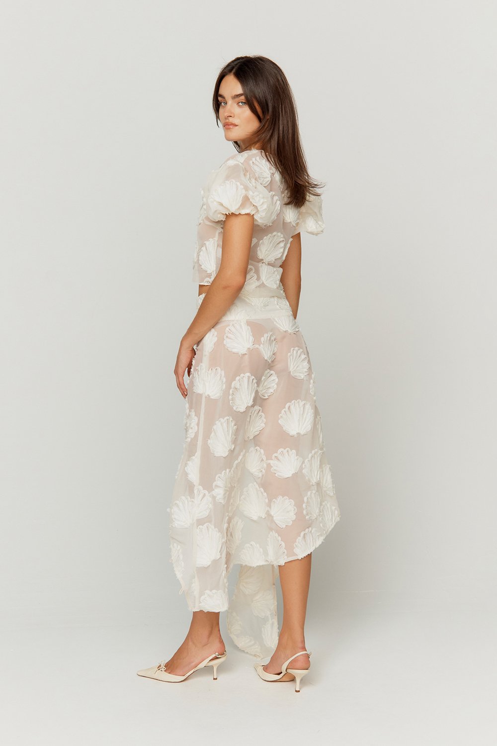 House of Sunny - Scattered Shells Applique Skirt -
