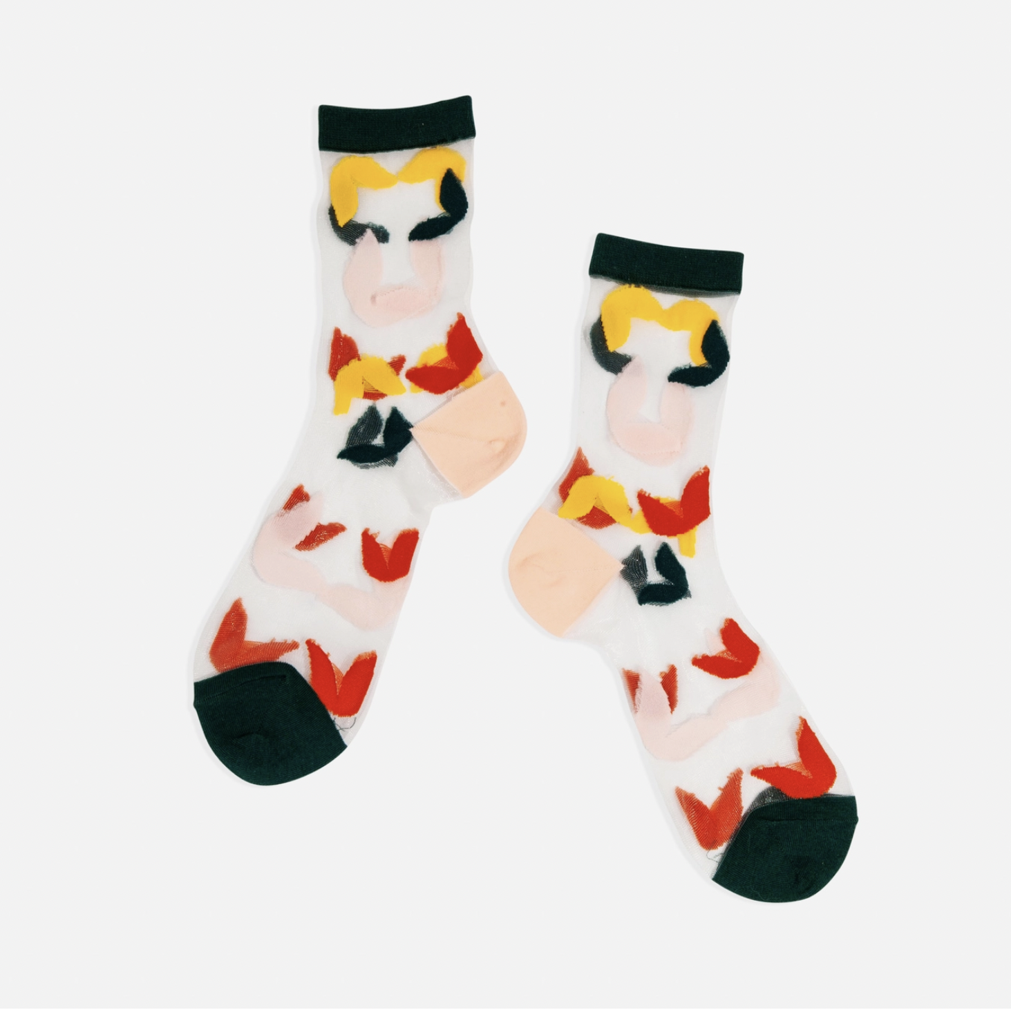 Poketo - Sheer Socks - Fronds -