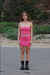 Rowena Strapless Top - Pink