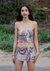 Rowena Skirt - Pink/Brown Mesh
