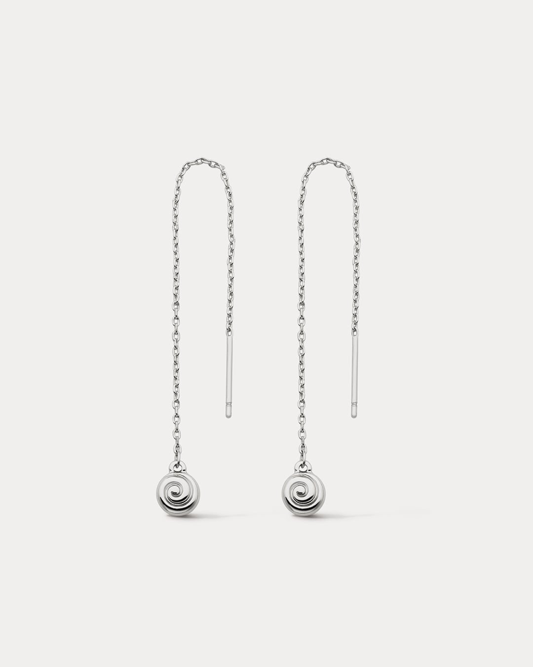 Luv Aj - Seashell Threader Earrings - Silver