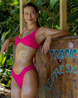 Serei Swim - Sovanna top - Dragonfruit -