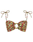 Montce - Sienna Floral Tori Ties Bandeau Bikini Top -