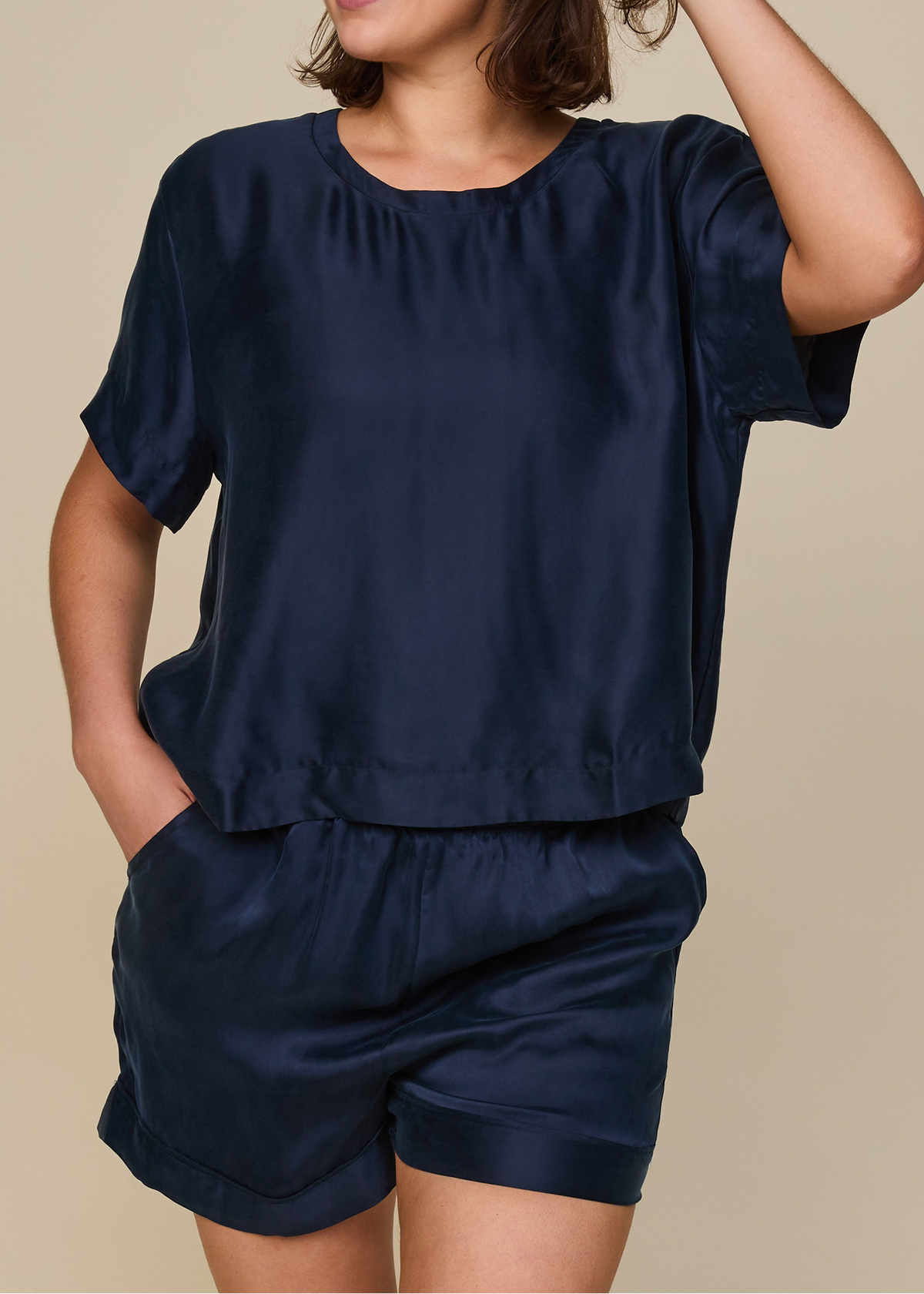 Harper Wilde - Silky Sleep T-Shirt - Midnight -