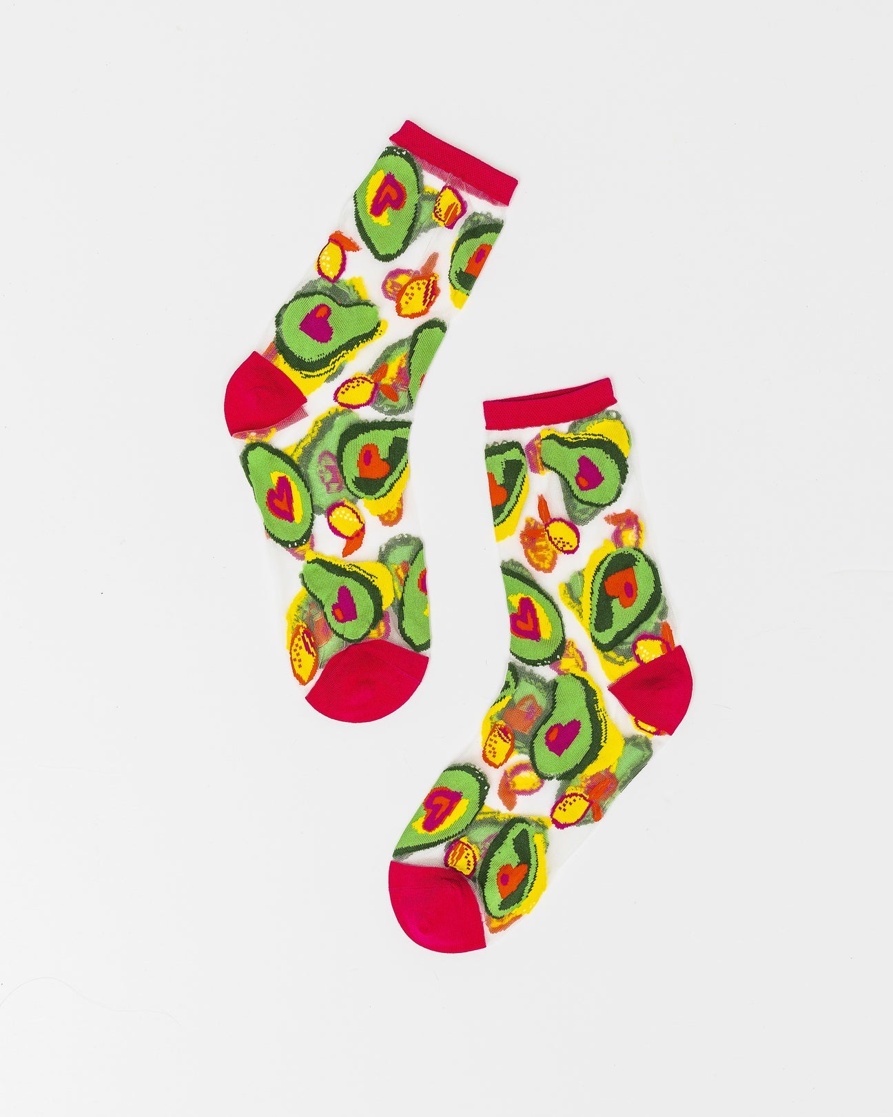 Sock Candy - Avocado Lover Sheer Crew Sock -