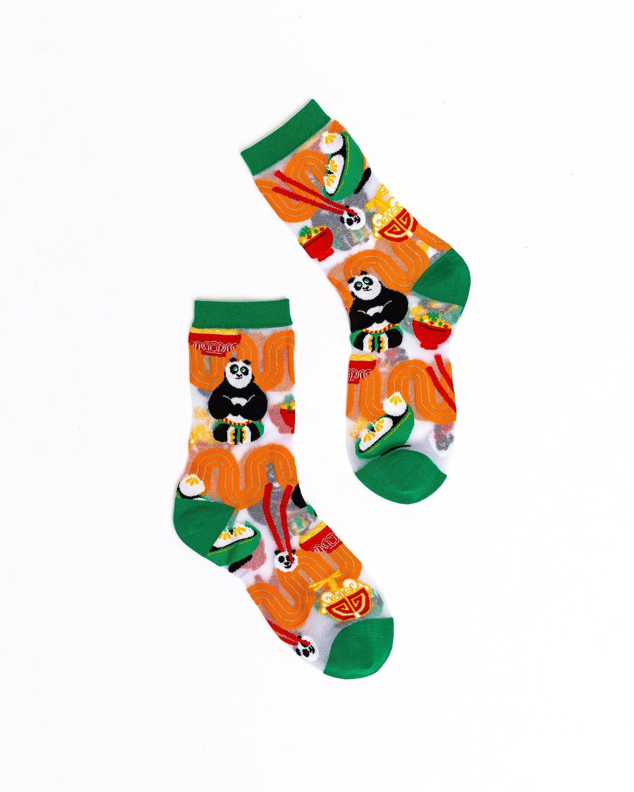 Sock Candy - Kung Fu Panda Shimmer Sheer Crew Sock -
