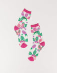 Sock Candy - Tenniscore Ruffle Sheer Crew Sock -