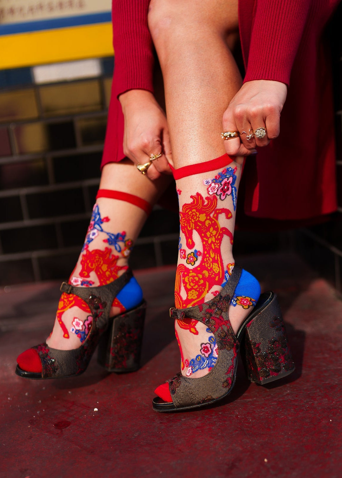 Sock Candy - Year of the Horse Sheer Crew Sock -